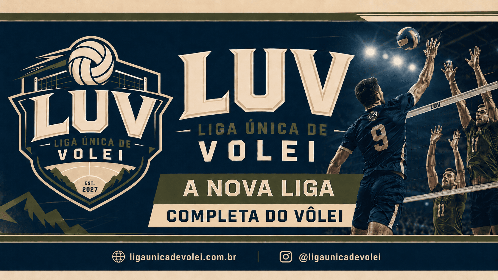 Jogadores de volei da LUVA